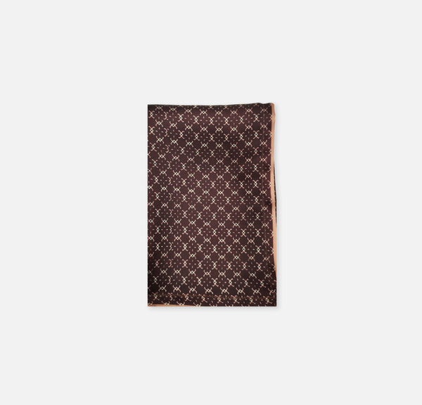 BURBERRY CHOCOLATE SILK pocket squares