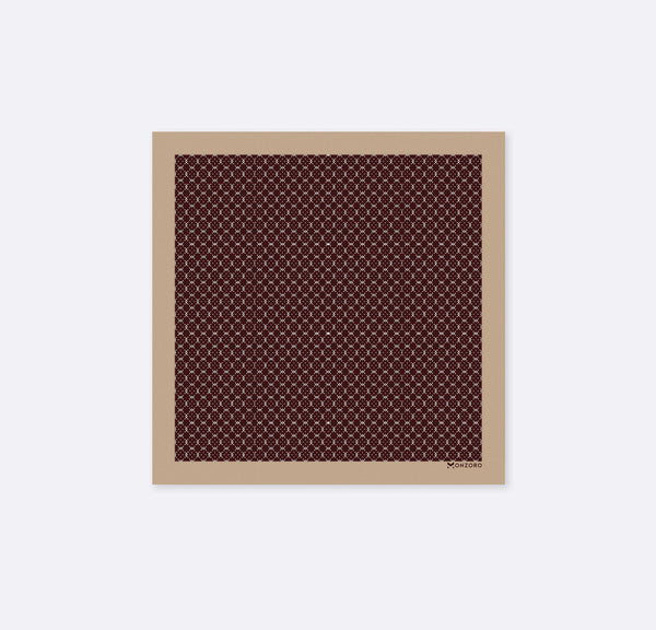BURBERRY CHOCOLATE SILK pocket squares
