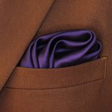 Dark Mauve Solid - Silk Pocket Square