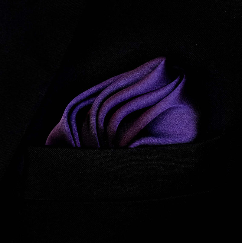 Dark Mauve Solid - Silk Pocket Square