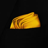 Mustard Solid - Silk Pocket Square