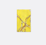 Chains and Straps (Yellow) - Silk Pocket Square