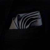 Charcoal Solid - Silk Pocket Square