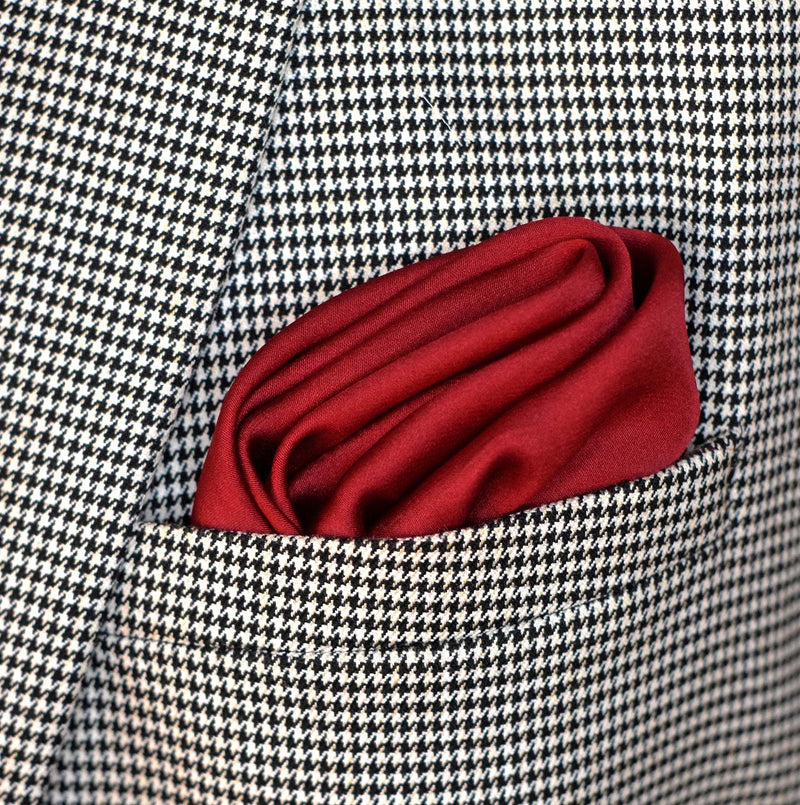 Bordeaux Wine Solid - Silk Pocket Squares