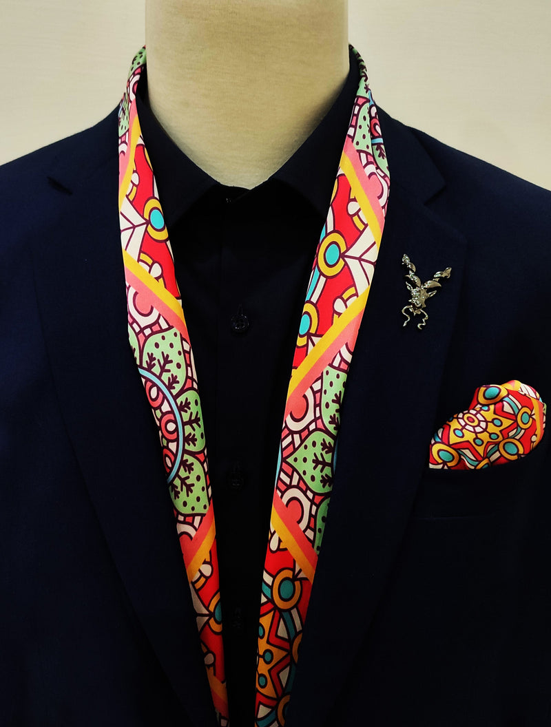 ITALIAN ETHNIC - SILK MEN SCARVES set