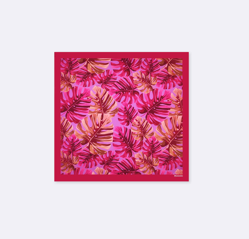 Panama Leaves - Silk Pocket Square