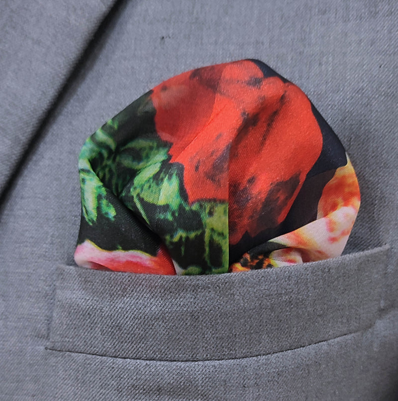 The Rose Garden Silk Pocket Squares