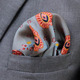 The Paisley Petals - Silk Pocket Square - Pocket Squares | Monzoro Pakistan