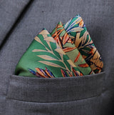 In The Jungle - Silk Pocket Square