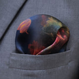 Sapphire Bouquet Silk Pocket Square