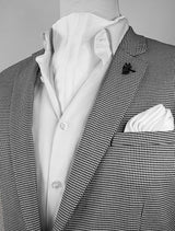 Pearl White Paradigm Silk Ascot Set - Combo Sets | Monzoro Pakistan