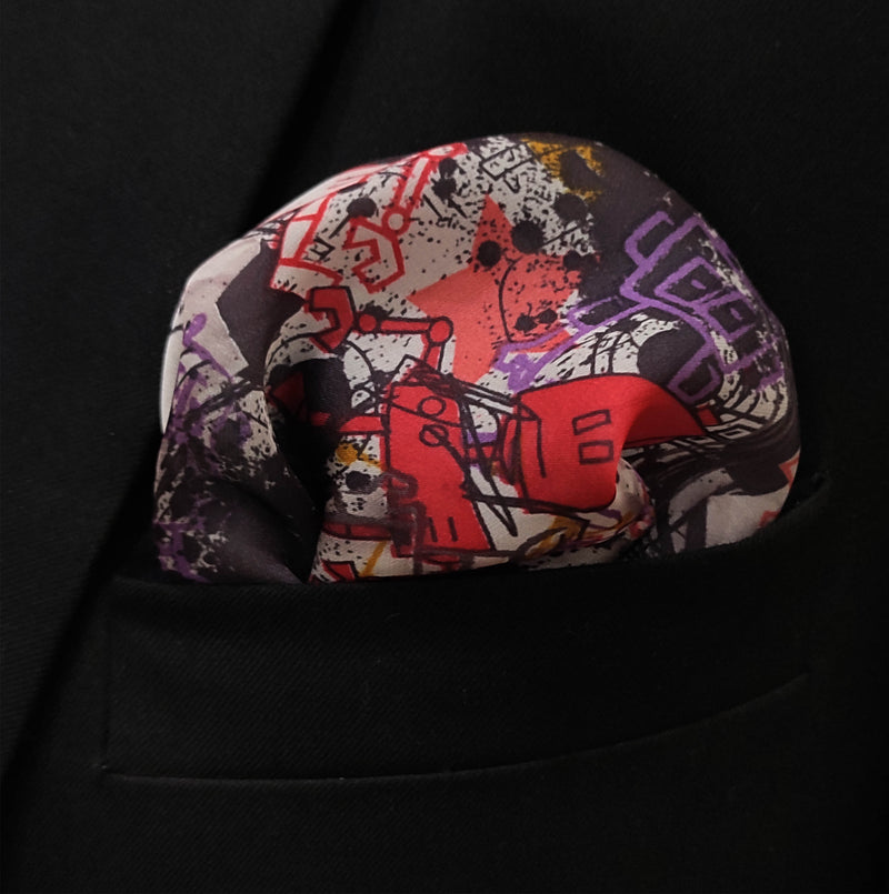 Doodle Do - Silk Pocket Square