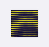 Blue and Gold Stripes - Silk Pocket Squares