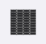 Black and White Hexagonal - Silk Pocket Squares