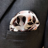 Pink and Grey - Silk Pocket Square