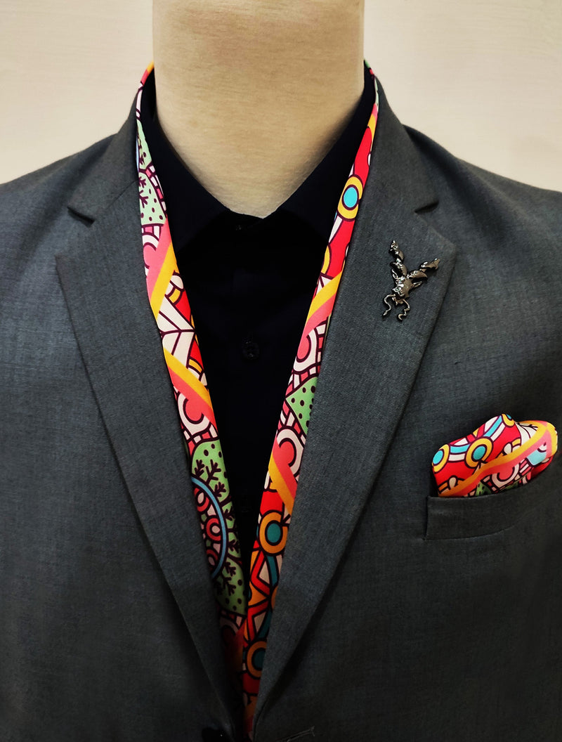 ITALIAN ETHNIC - SILK MEN SCARVES set