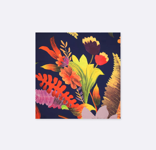 The Mighty Blue Jungle Silk Pocket Squares