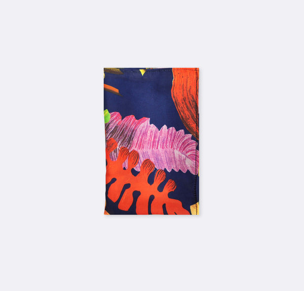 The Mighty Blue Jungle Silk Pocket Squares