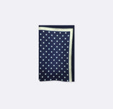 Starry Blue Night Polka Dots - Silk Pocket Square