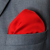 Valentine Red - Silk Pocket Square - Pocket Squares | Monzoro Pakistan