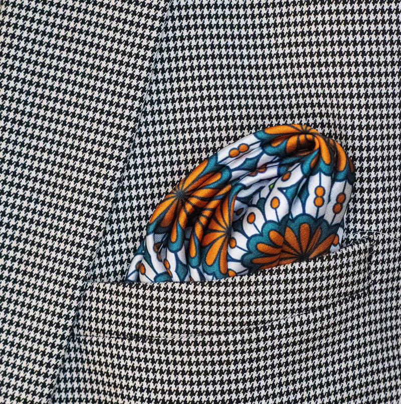Mexican Floral Loop - Silk Pocket Square