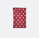 Maroon and White Polka Dots - Silk Pocket Square