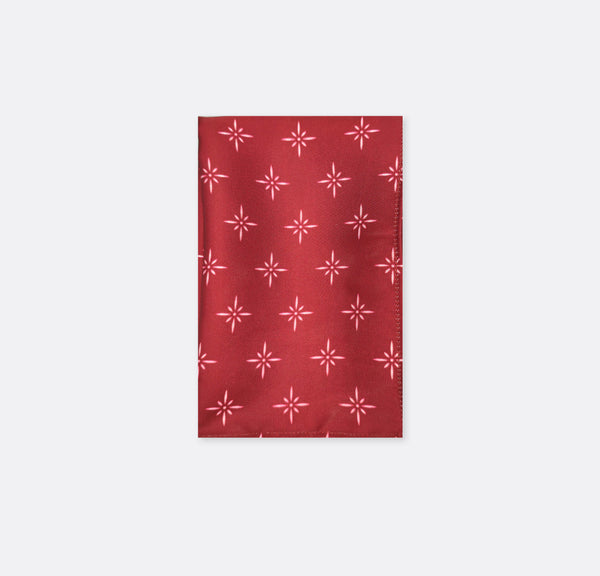 Twinkle Maroon - Silk Pocket Square