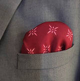 Twinkle Maroon - Silk Pocket Square