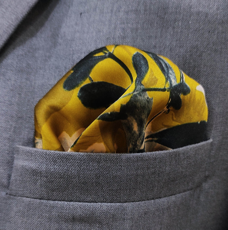 The Tinted Garden Silk Pocket Squares