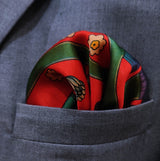 The Fiery Garden - Silk Pocket Square