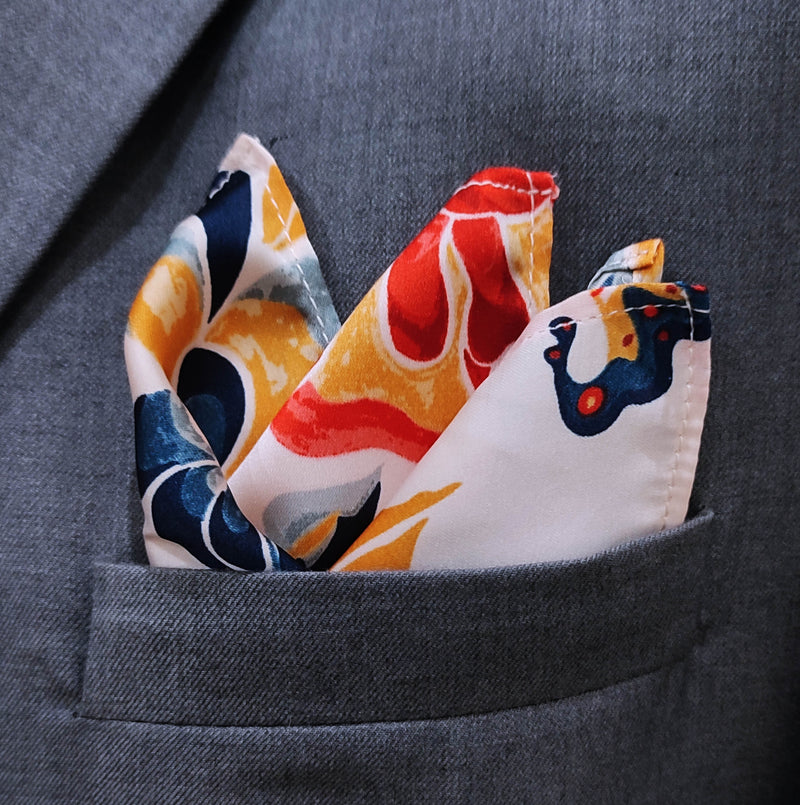 The Chinese Garden Silk Pocket Squares