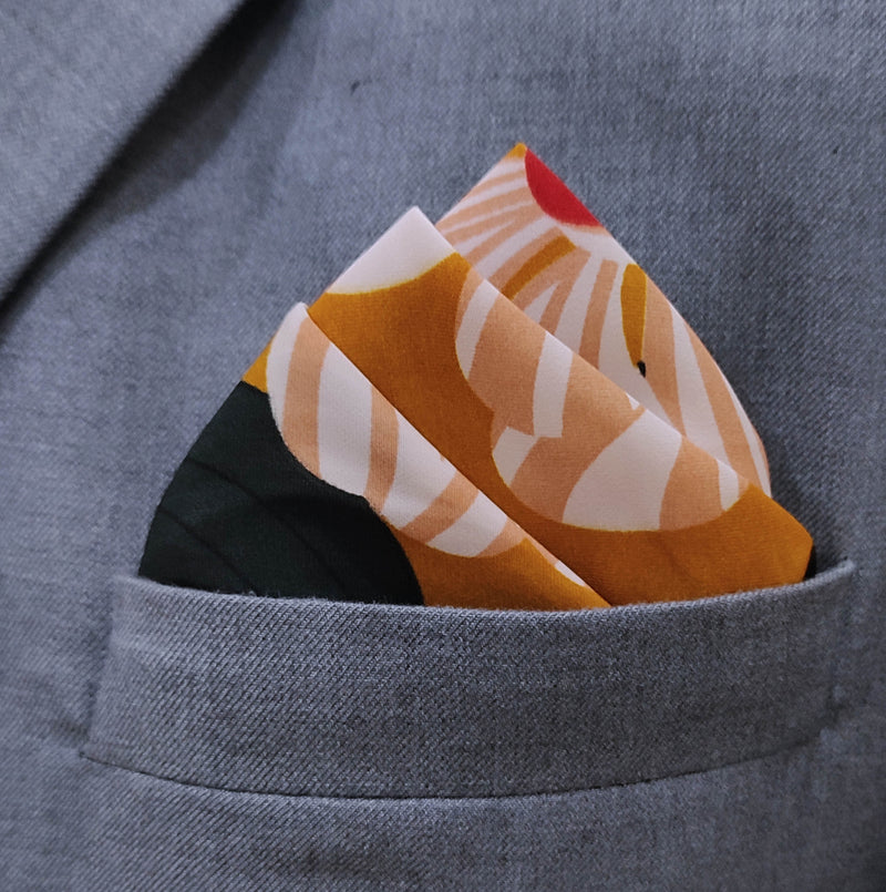 Bright Sunny Spring Matt Silk Pocket Squares