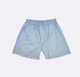 Boxer Short - Sky blue & white stripes