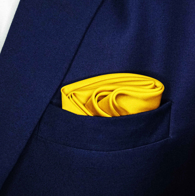 Mustard Solid - Silk Pocket Square