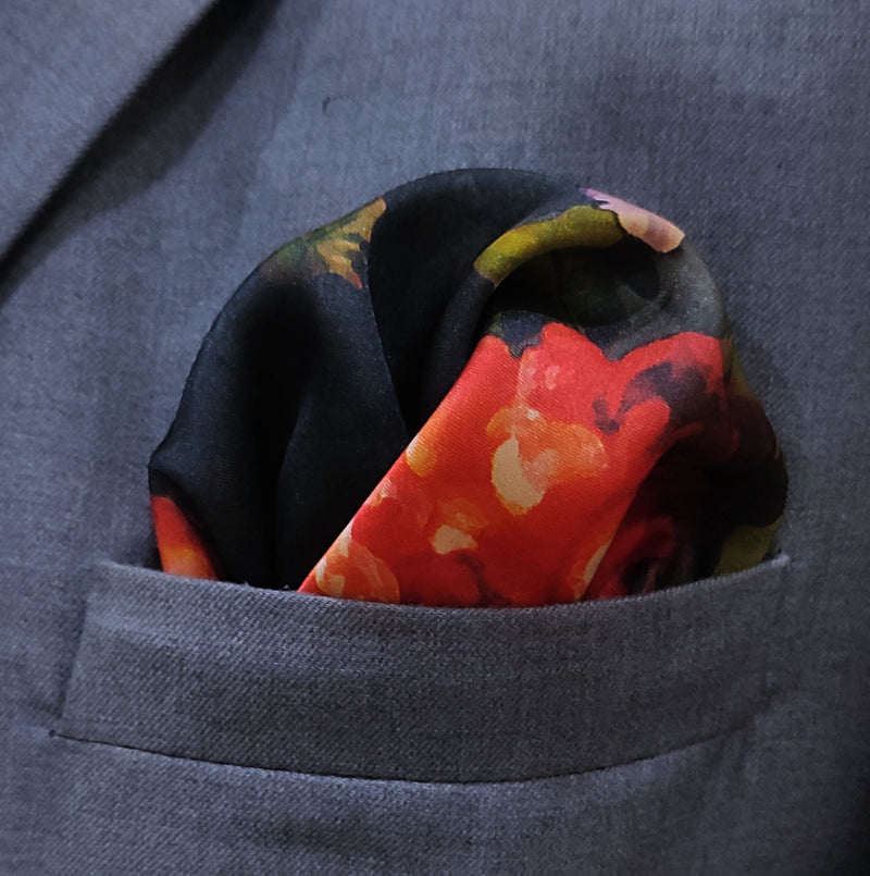 The Black Garden - Silk Pocket Square