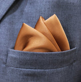 Copper Brown - Silk Pocket Square