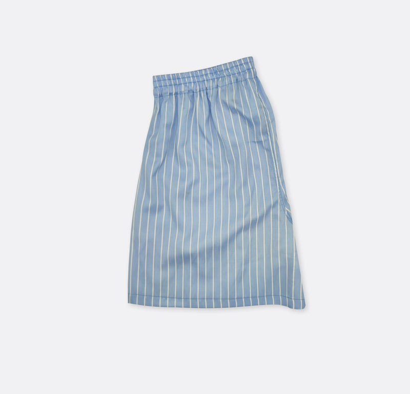 Boxer Short - Sky blue & white stripes