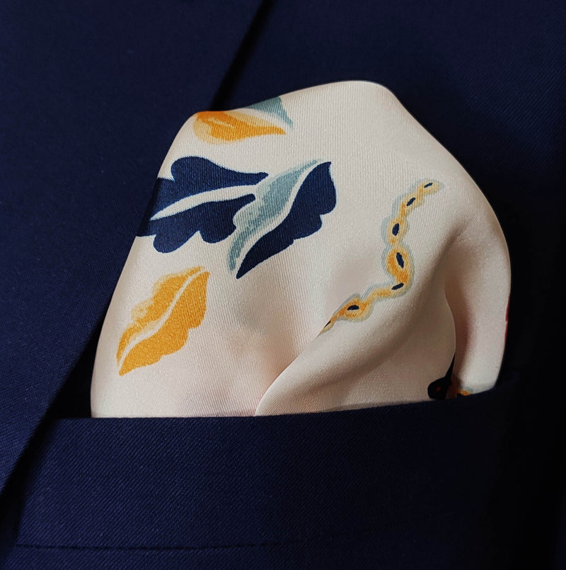 The Chinese Garden Silk Pocket Squares