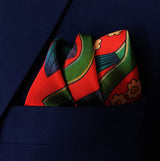 The Fiery Garden - Silk Pocket Square