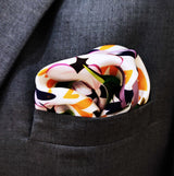 Tropical Birds and Flowers - Silk Pocket Square