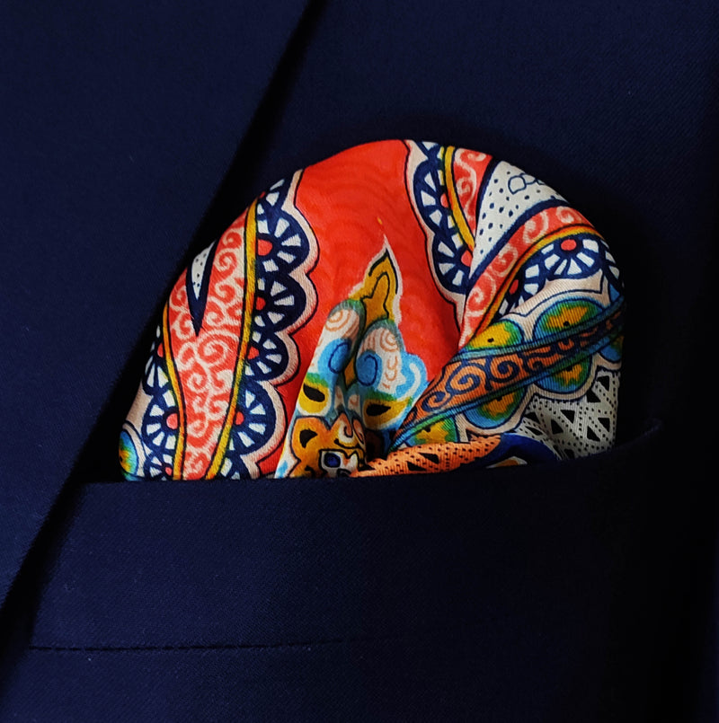 Paisley Art Show - Silk Pocket Square