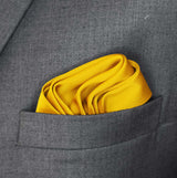 Mustard Solid - Silk Pocket Square