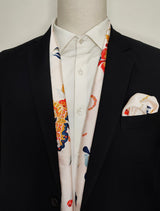 THE CHINESE GARDEN - - SILK SCARF AND POCKET SQUARE SET