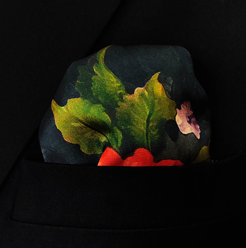 The Black Garden - Silk Pocket Square