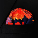 The Mighty Blue Jungle - Silk Pocket Square