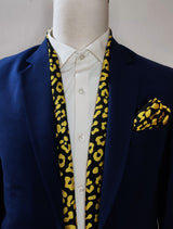 BE A CHEETAH - SILK MEN scarf and pocket square set