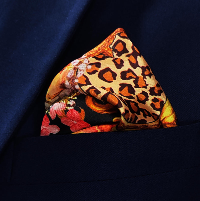 Mixed Pattern - Silk Pocket Square