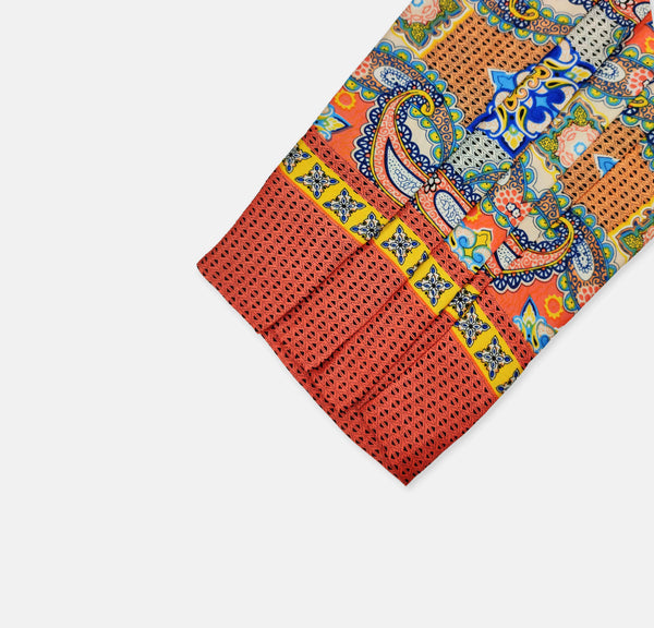 belted printed trouser