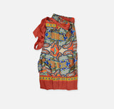 belted printed trouser