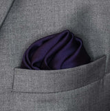 Dark Mauve Solid - Silk Pocket Square